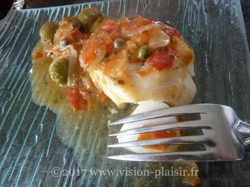 blog de cuisine et mon cabillaud à l'espagnole