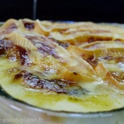 Patate douce gratine