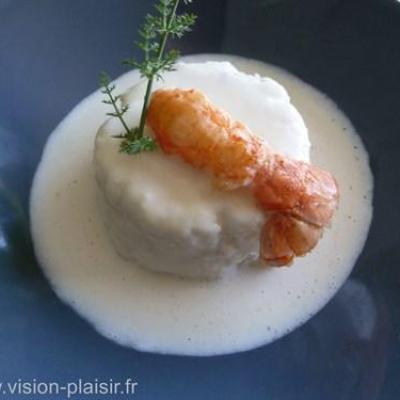 Pate chaud de colinet bisque de langoustine