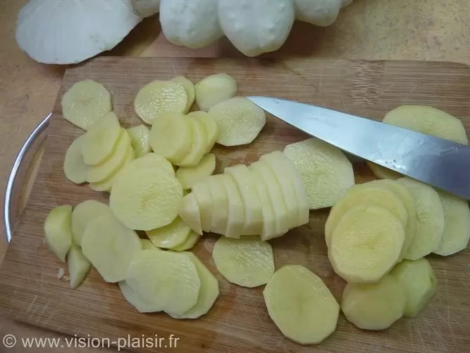 Patisson et sa garniture
