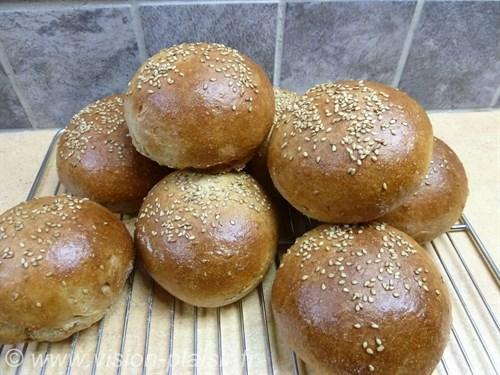 Blog de cuisine avec ma réalisation de petits pains burger.