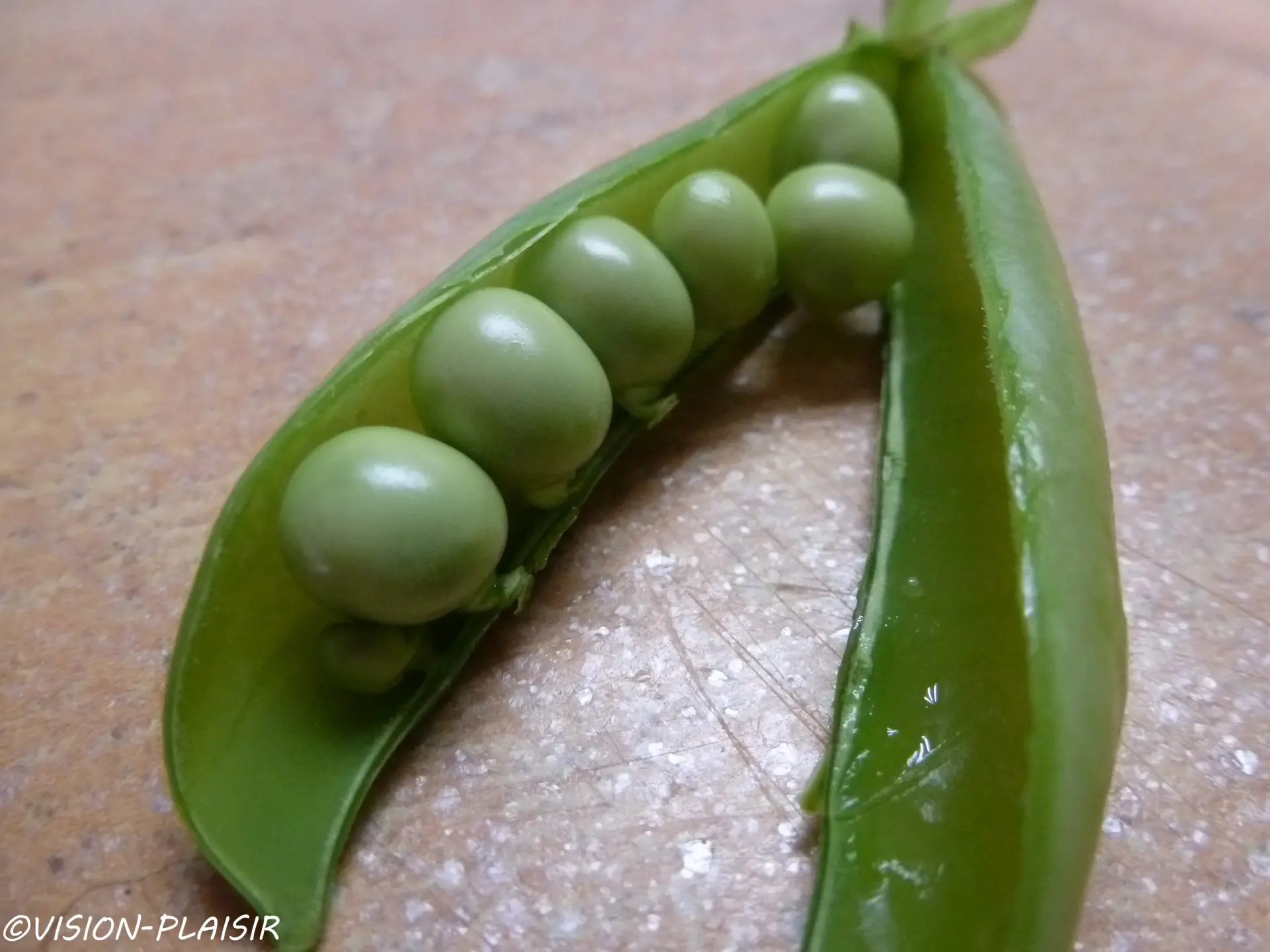 Petits pois ouvert