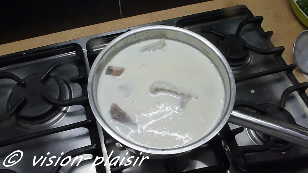 Pochage gratin de saumon et de julienne