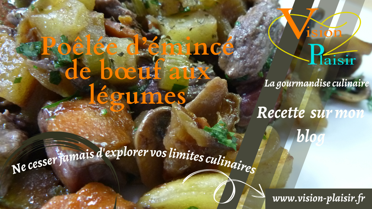 Poelee d emince de b uf aux legumes