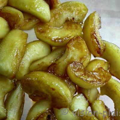 Pommes cuites au caramel