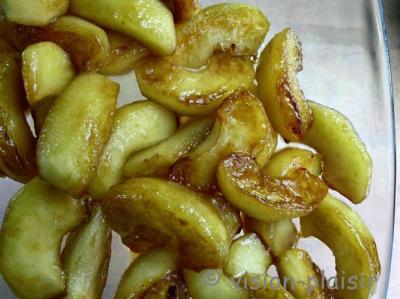 Pommes cuites au caramel