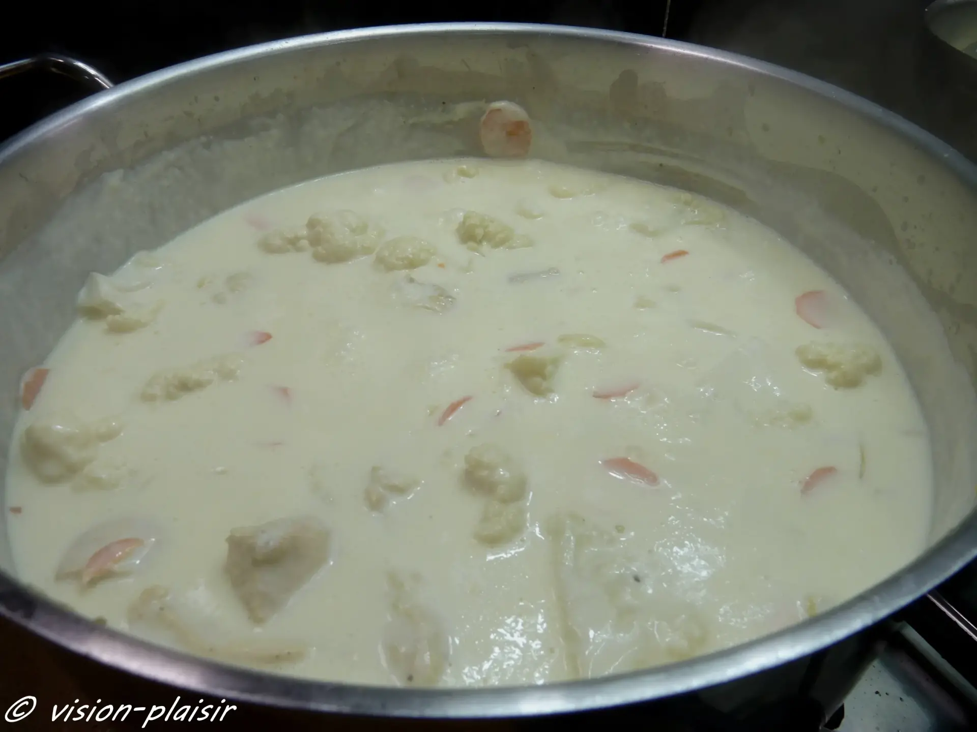 Preparation blanquette de poulet