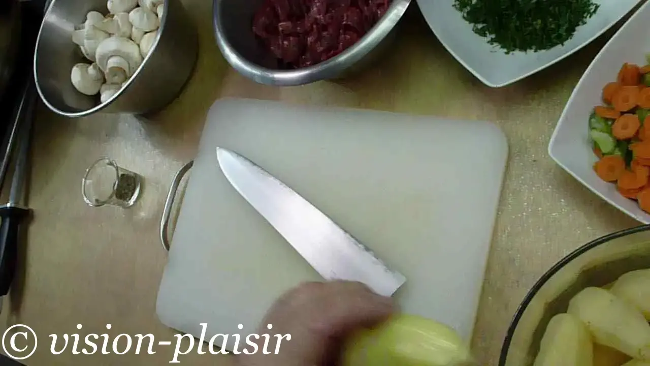 Preparation poelee d emince de boeuf aux legumes