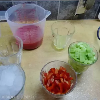 Preparation sorbet a la tomate