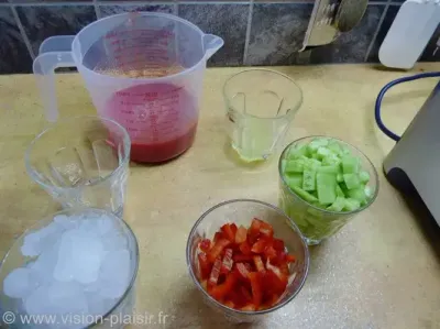Preparation sorbet a la tomate