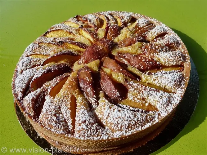 Presentation tarte nectarine