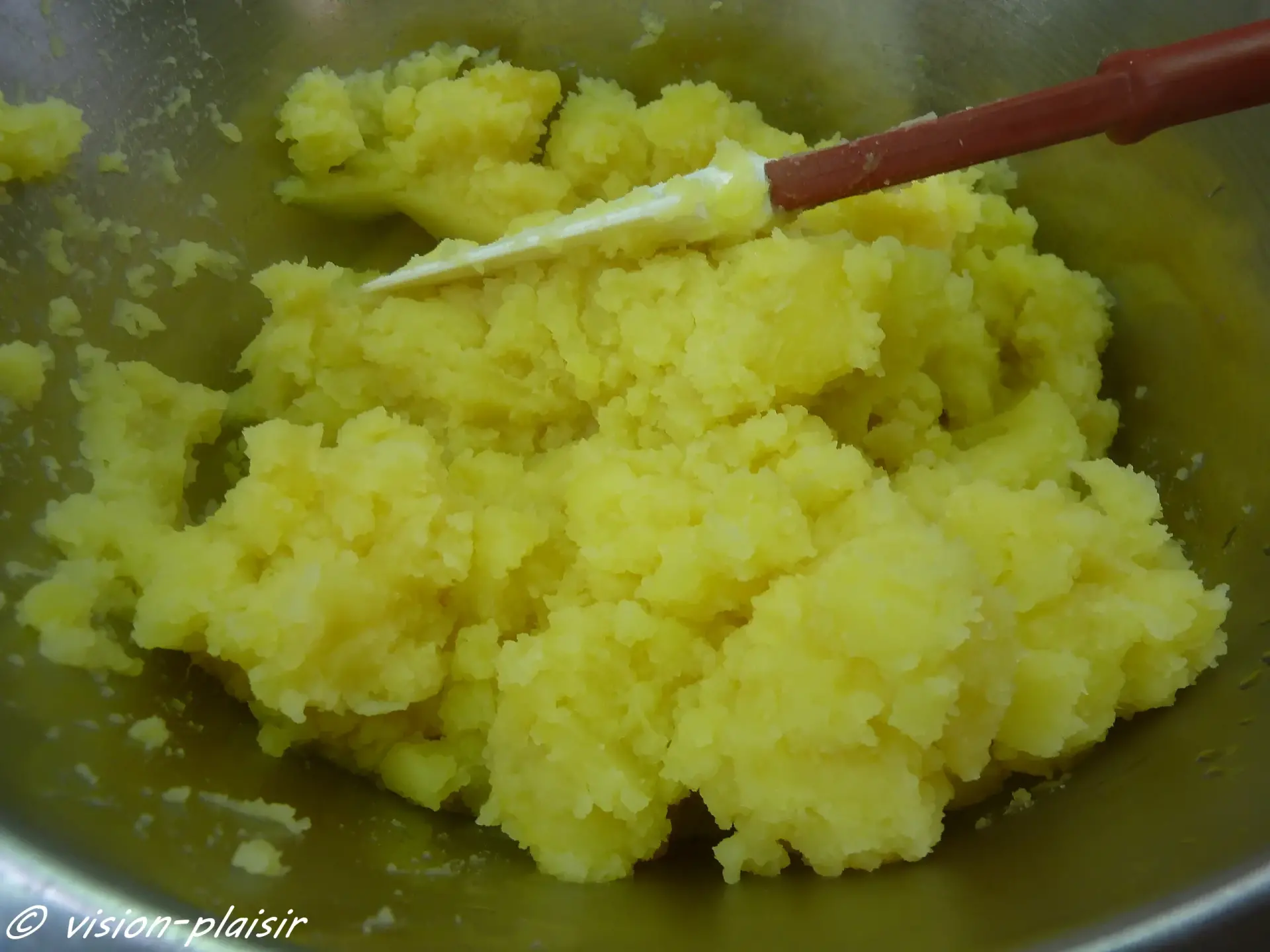 Puree gratin de saumon et de julienne
