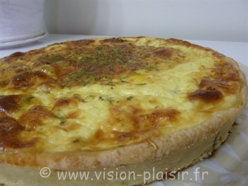 blog de cuisine La quiche au thon au safran