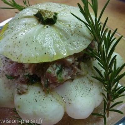 Recette de patisson farci