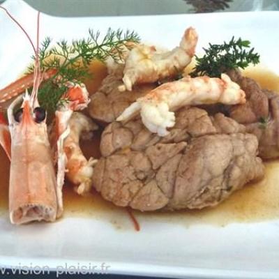 Ris veau langoustines 1