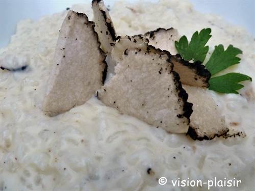 La confection d'un risotto à la truffe