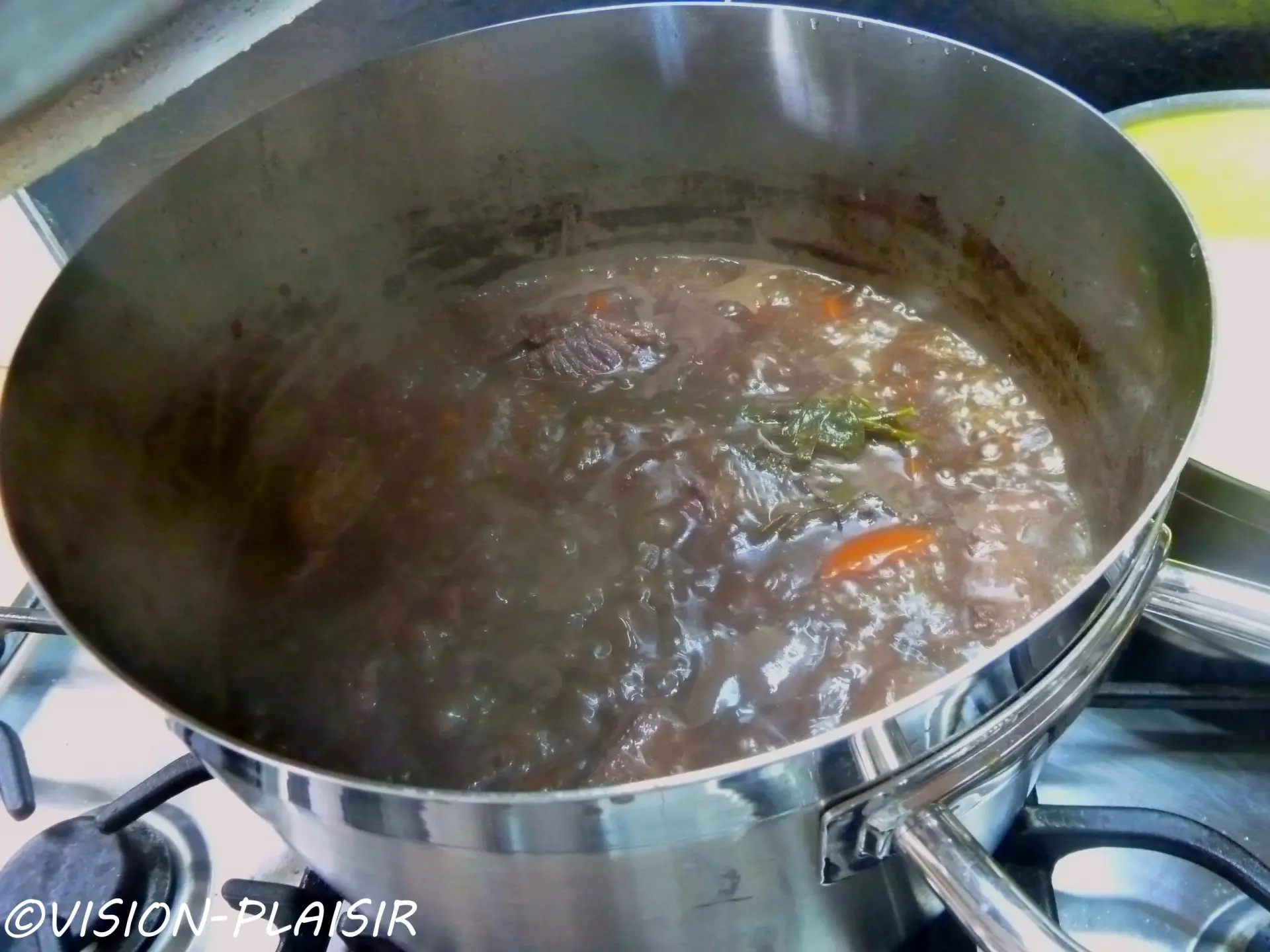 Sauce boeuf bourguignon resultat