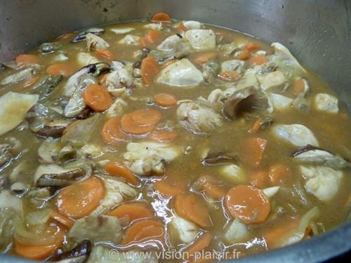 Saute de poulet aux cepes