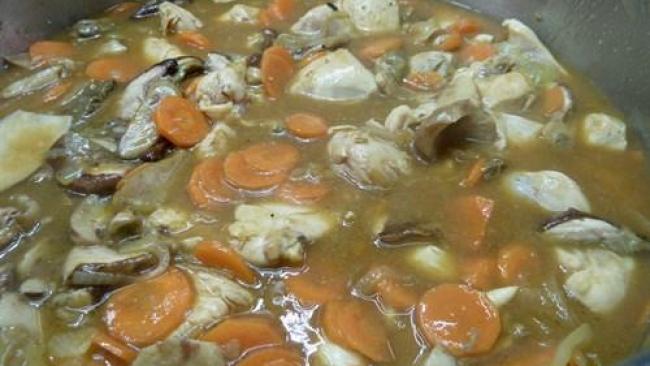 Saute de poulet aux cepes