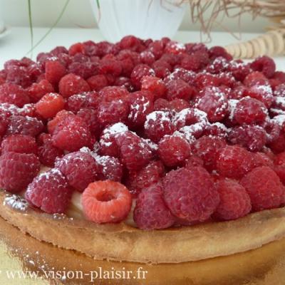 Tarte aux framboises 1