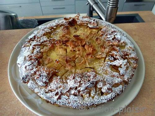 Tarte aux pommes et amandes 1