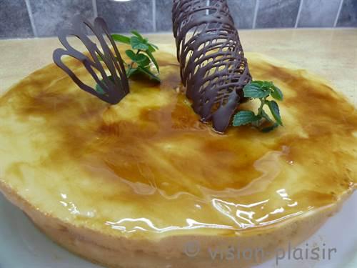 La réalisation de la tarte pommes au caramel