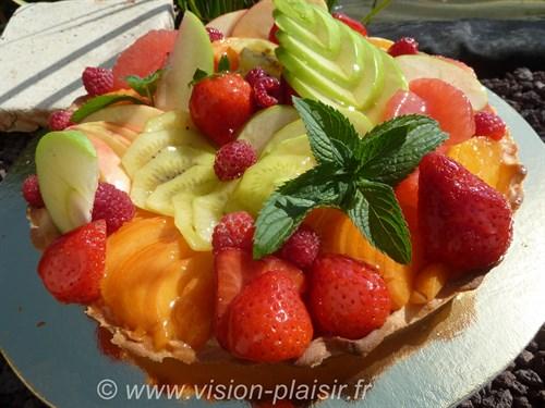 Vision-plaisir vous propose sa tarte aux fruits frais