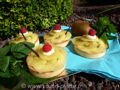 Tarte kiwis jaunes