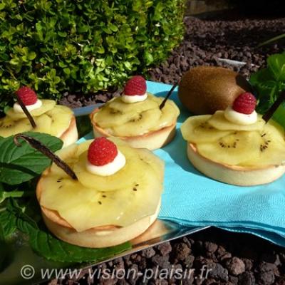 Tarte kiwis jaunes