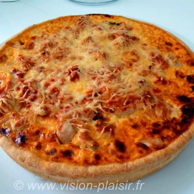 Tarte volaille et tomates concassee