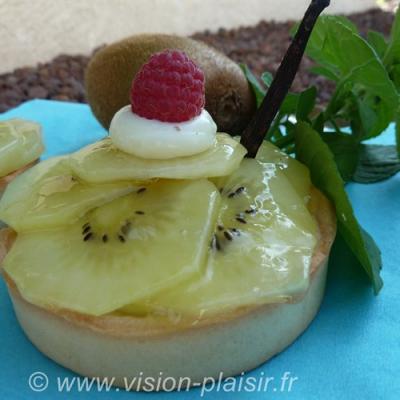 Tartelettes aux kiwis jaunes