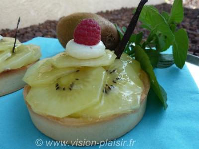 Tartelettes aux kiwis jaunes