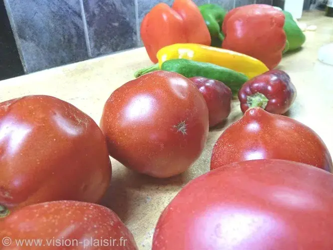 Tomates piperade resultat
