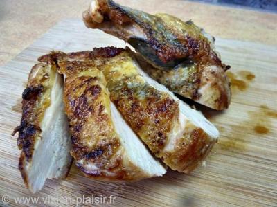 Tranchage des supreme de pintade