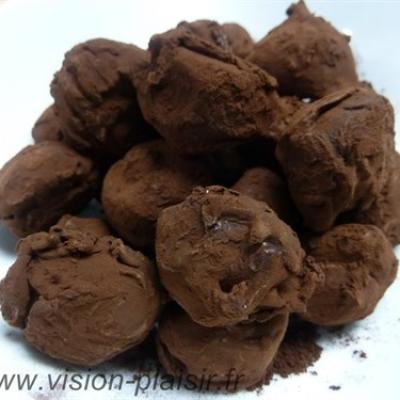 Truffes au chocolat cacao